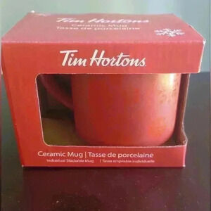 Tim  Hortons 2021 Christmas Snowflake Edition Ceramic Coffee Mug Cup *New in box